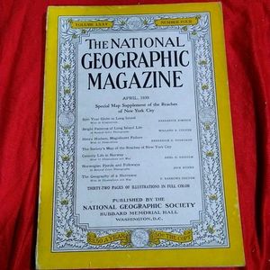 Vintage National Geographic Magazine April 1939